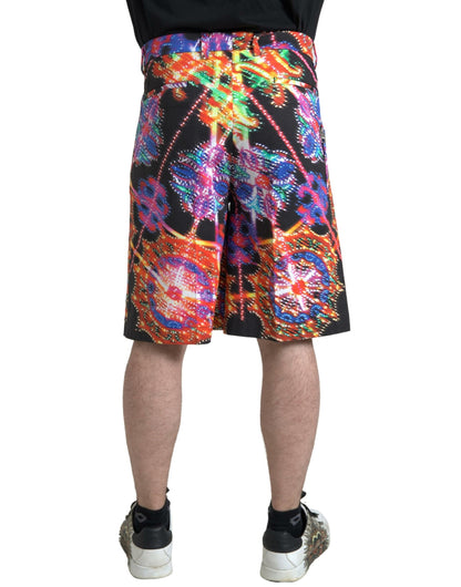 Multicolor Printed Bermuda Shorts