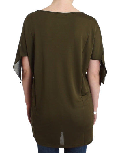 Emerald Elegance Rayon Blouse