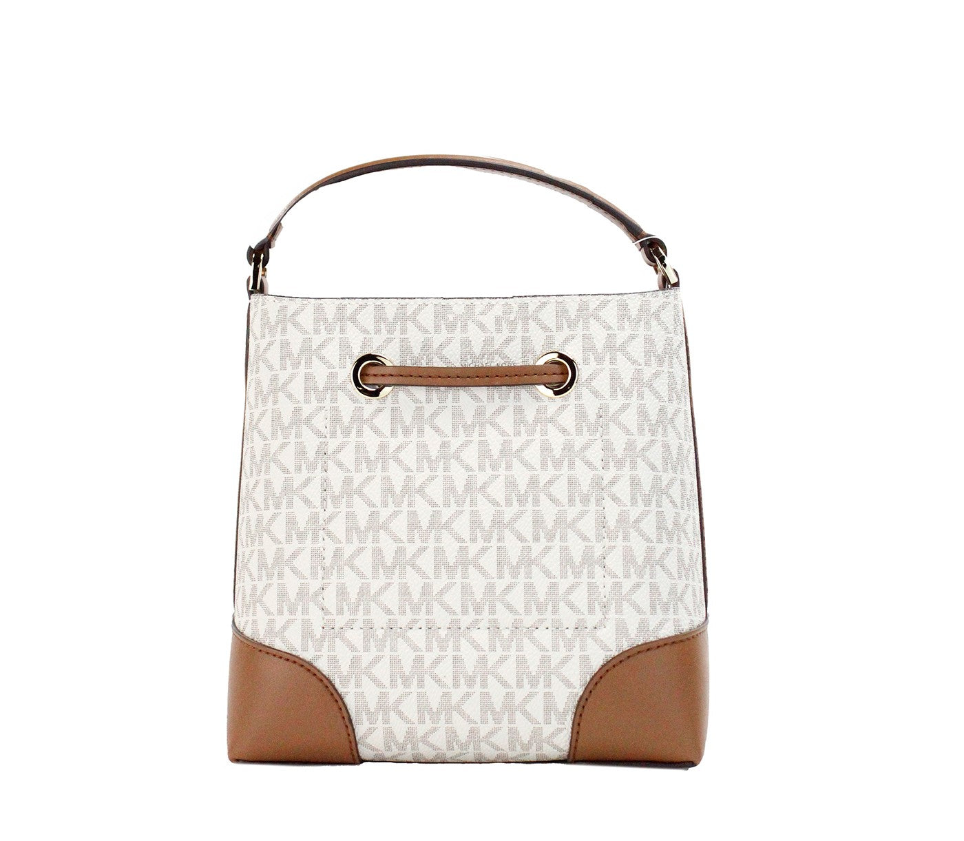 Mercer Small Vanilla Signature Leather Bucket Crossbody Bag