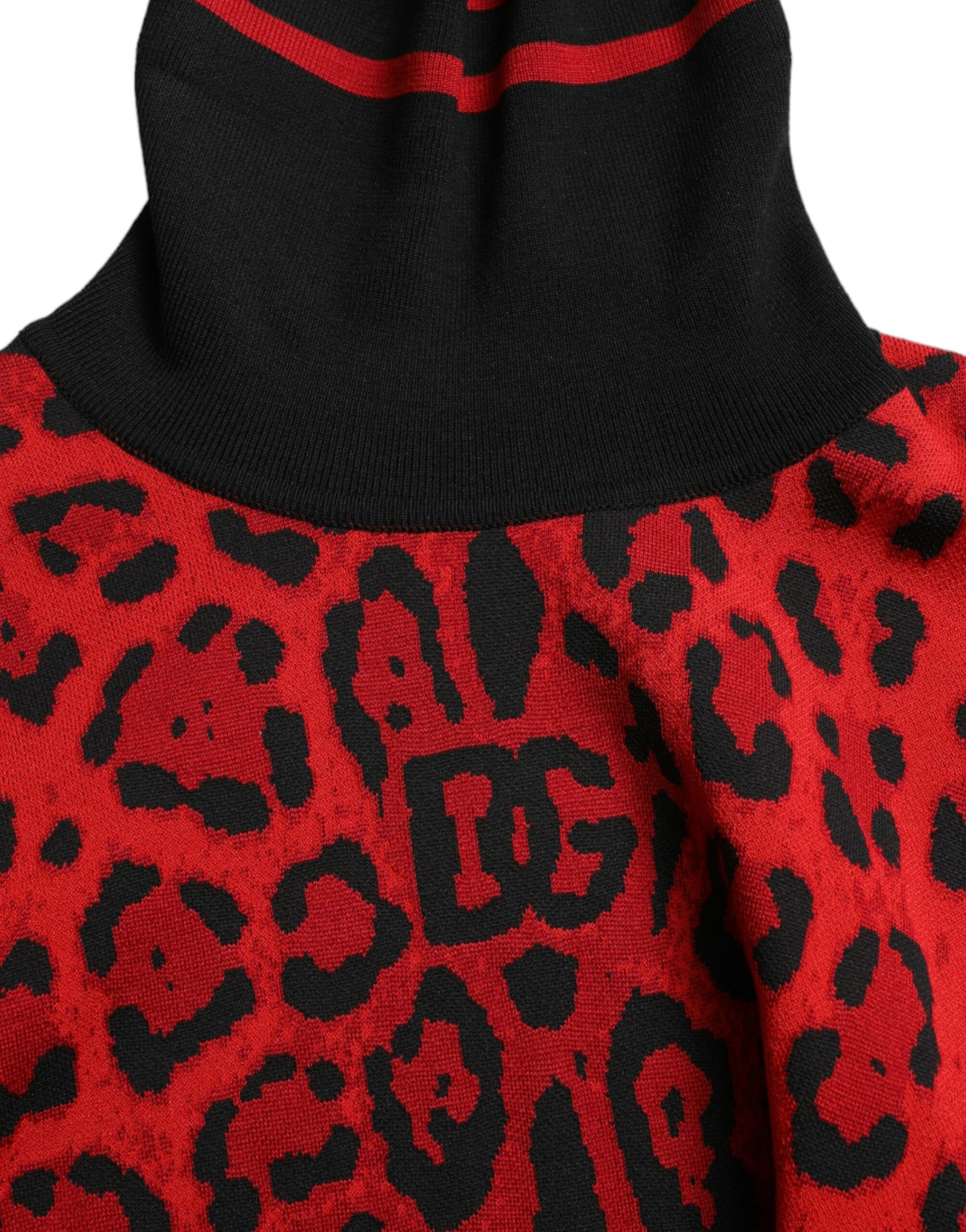 Elegant Leopard Turtleneck Sweater