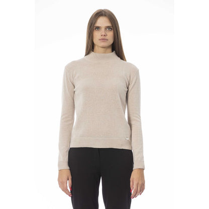 Beige Cashmere Women Sweater