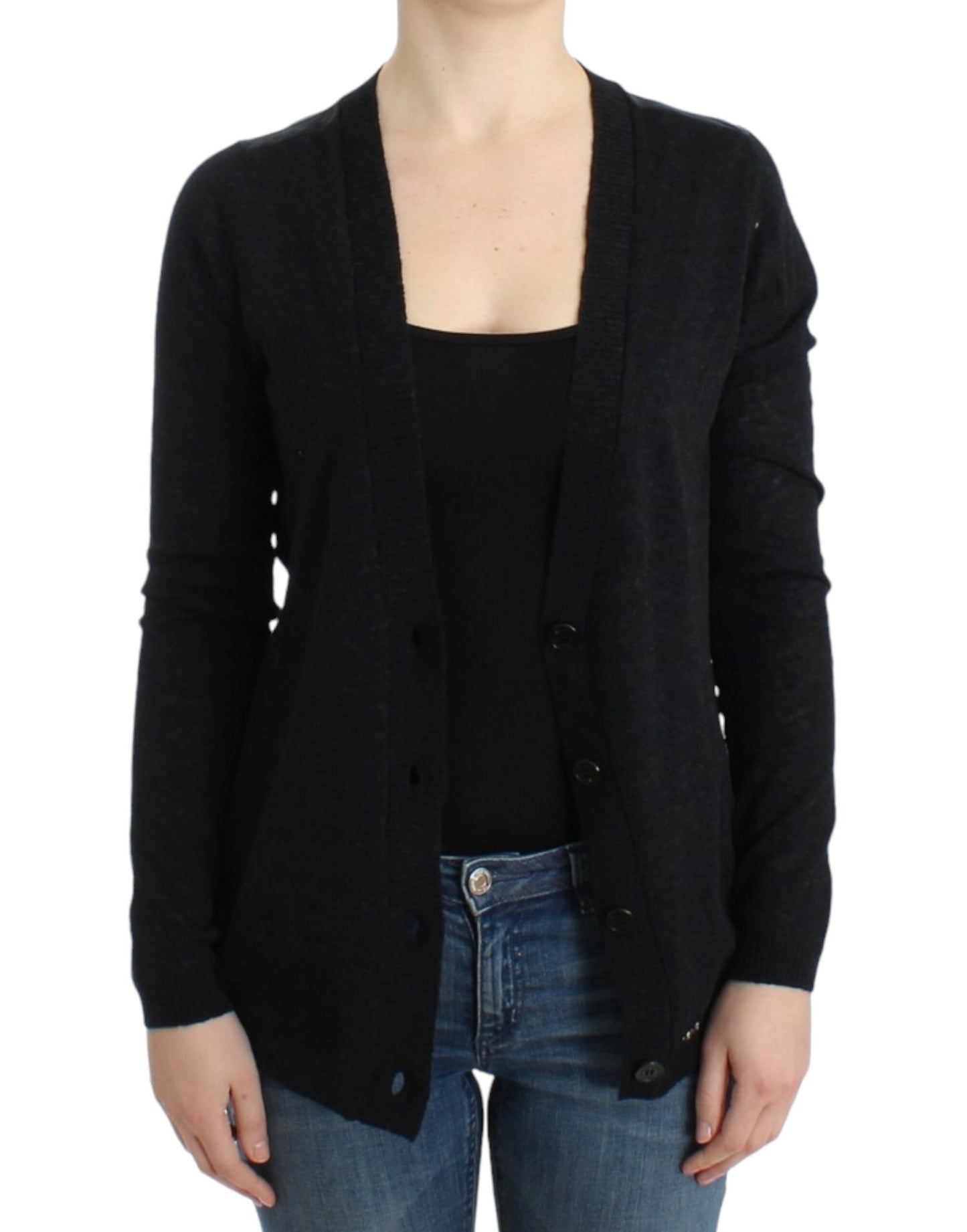 Elegant Deep V-neck Lightweight Cardigan