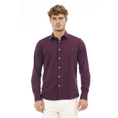 Red Cotton Men Shirt