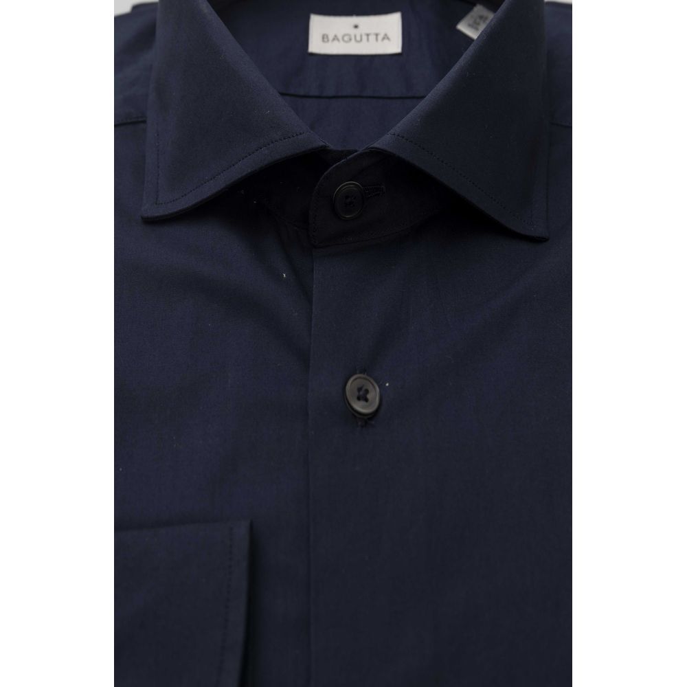 Blue Cotton Men's Shirt