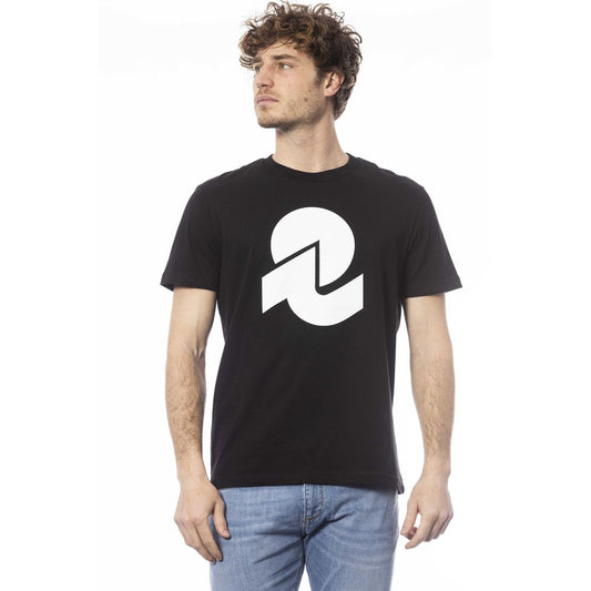 "Black Cotton Men T-Shirt"