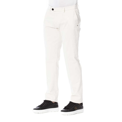 White Cotton Men Trouser