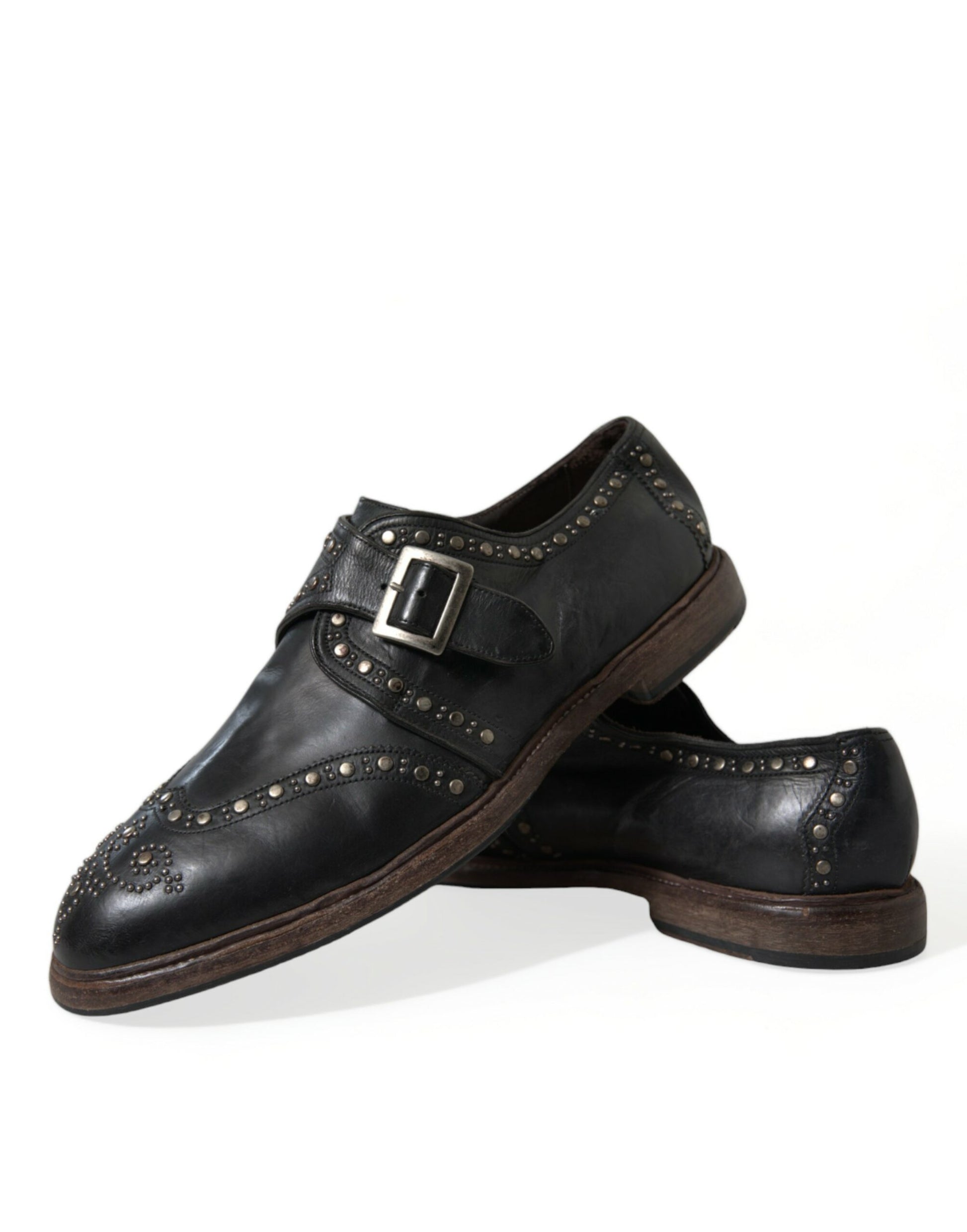 Elegant Calfskin Leather Monk Straps