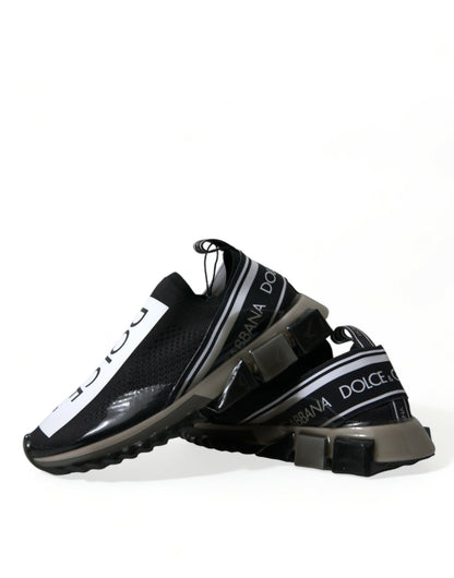 Elegant Black & White Sorrento Sneakers