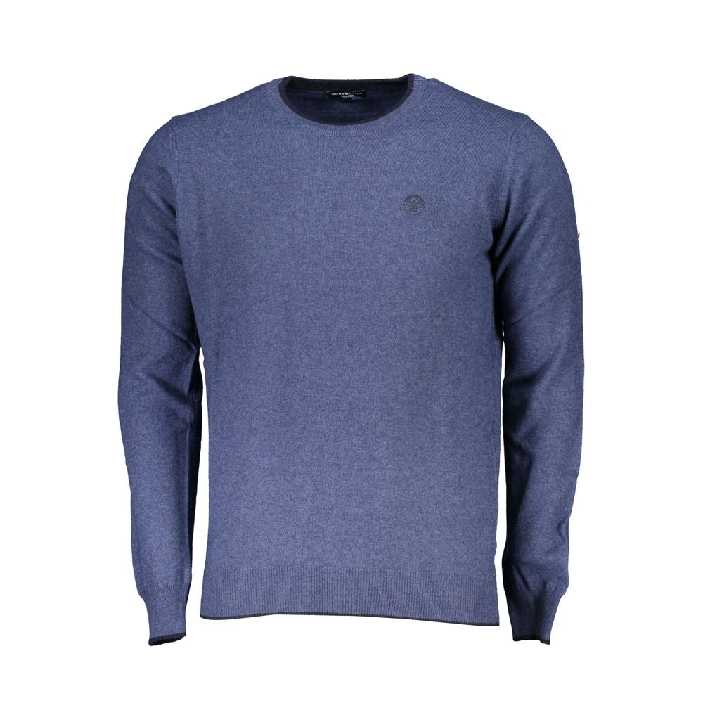 Blue Polyamide Men Sweater