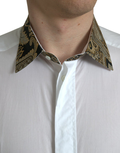 Elegant Gold Detail Dress Shirt