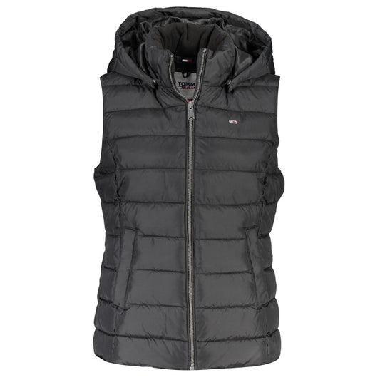 Black Polyester Women Jacket