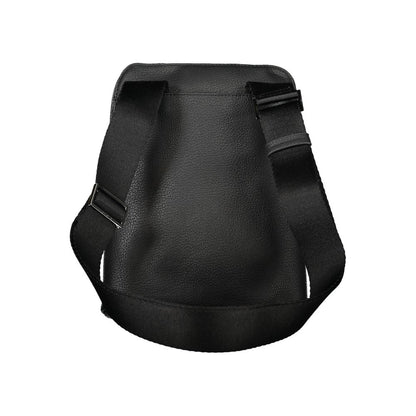 Sleek Black Shoulder Bag with Adjustable Strap