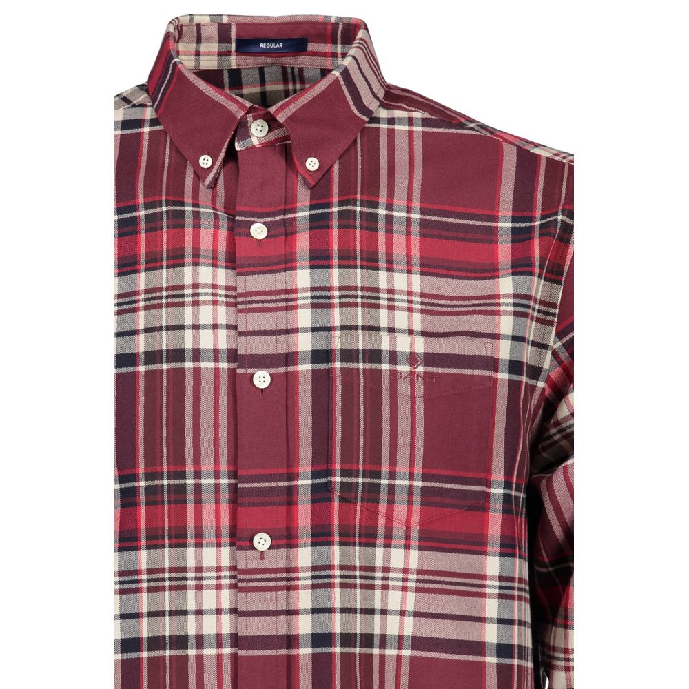 Elegant Pink Button-Down Men's Shirt