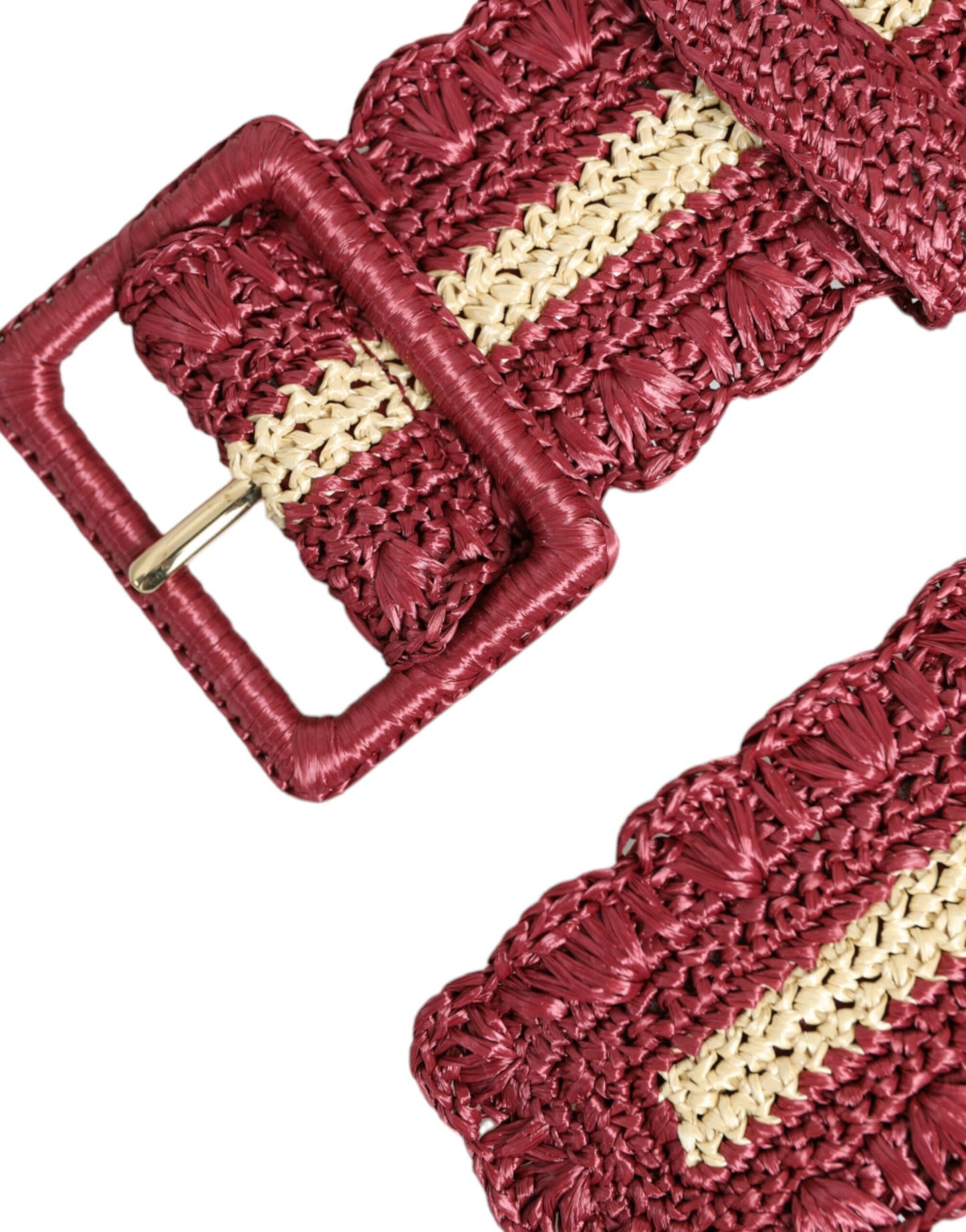 Maroon Elegance Canvas Waist Belt