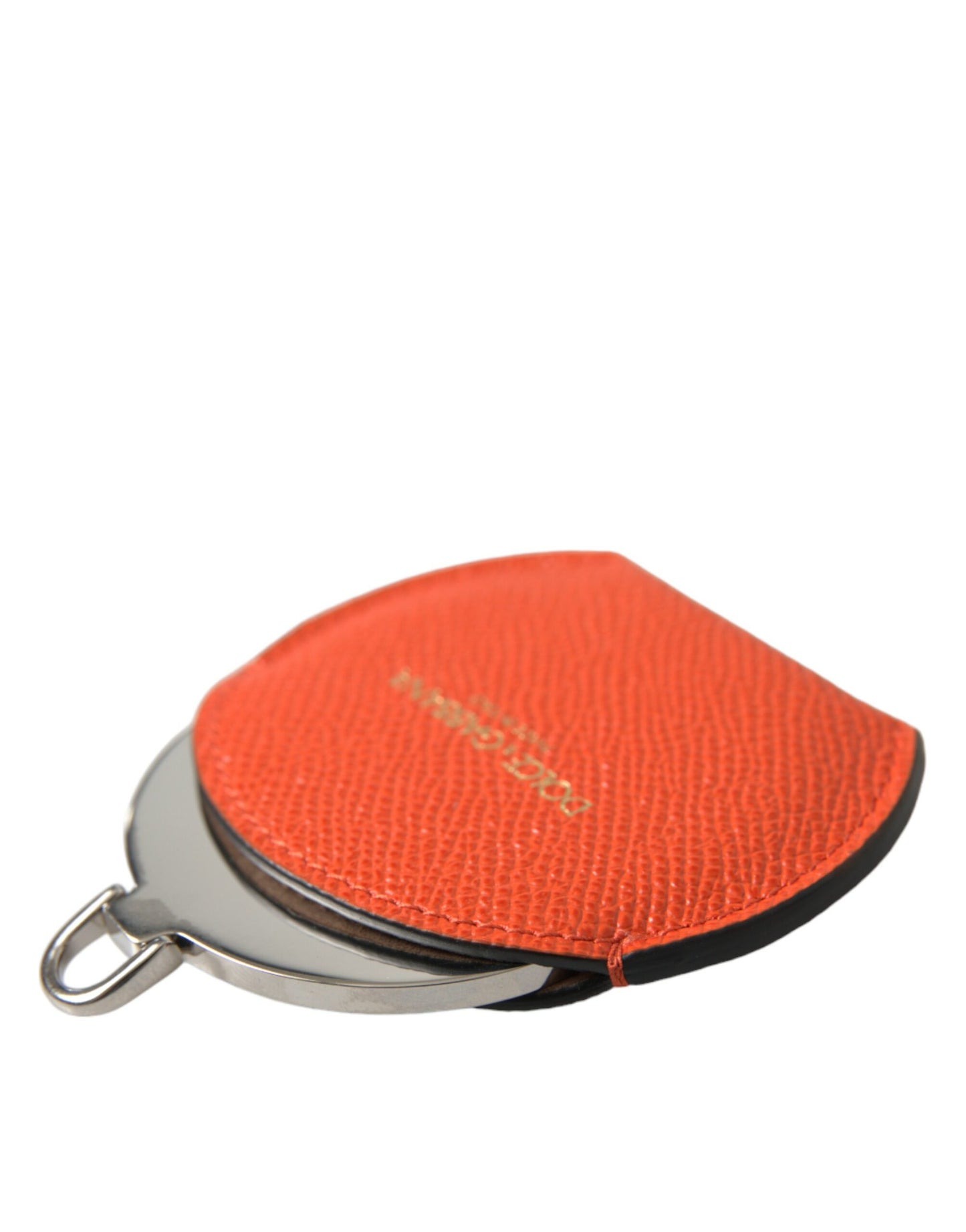 Elegant Orange Leather Mirror Holder