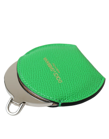 Emerald Leather Hand Mirror Holder