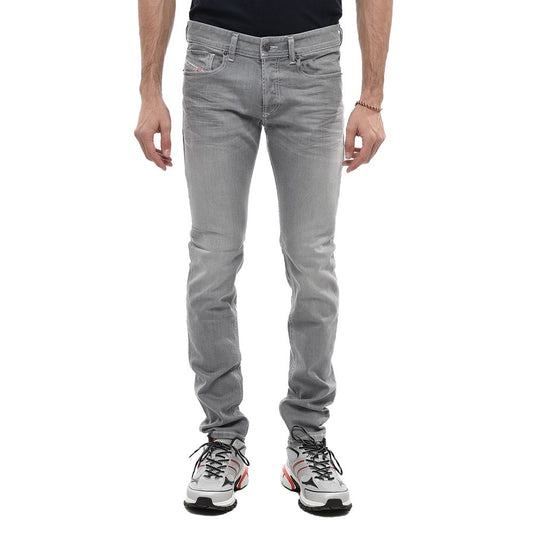 Gray Cotton Jeans & Pant