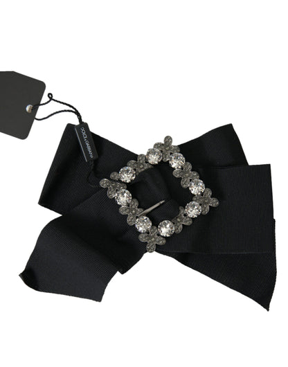 Black Swarovski Crystal Embellished Hair Clip