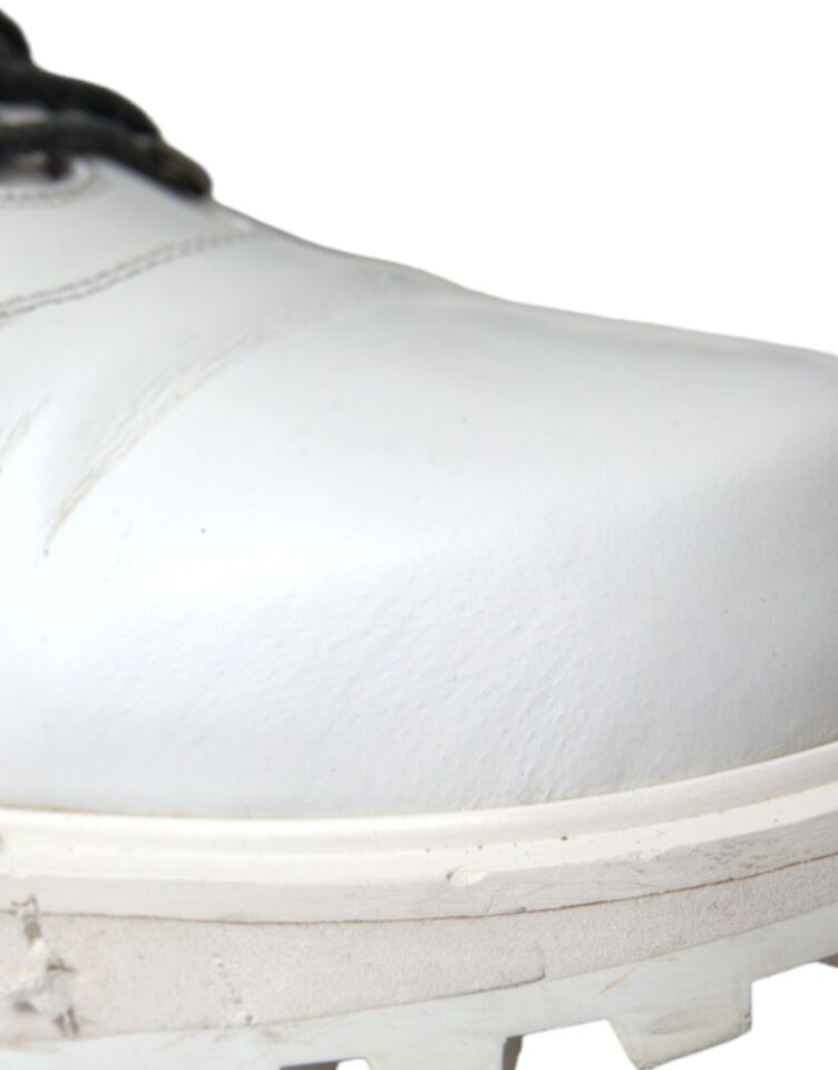 Pristine White Italian Ankle Boots