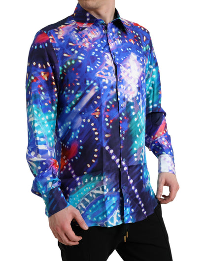 Purple Luminarie Silk Slim MARTINI Shirt