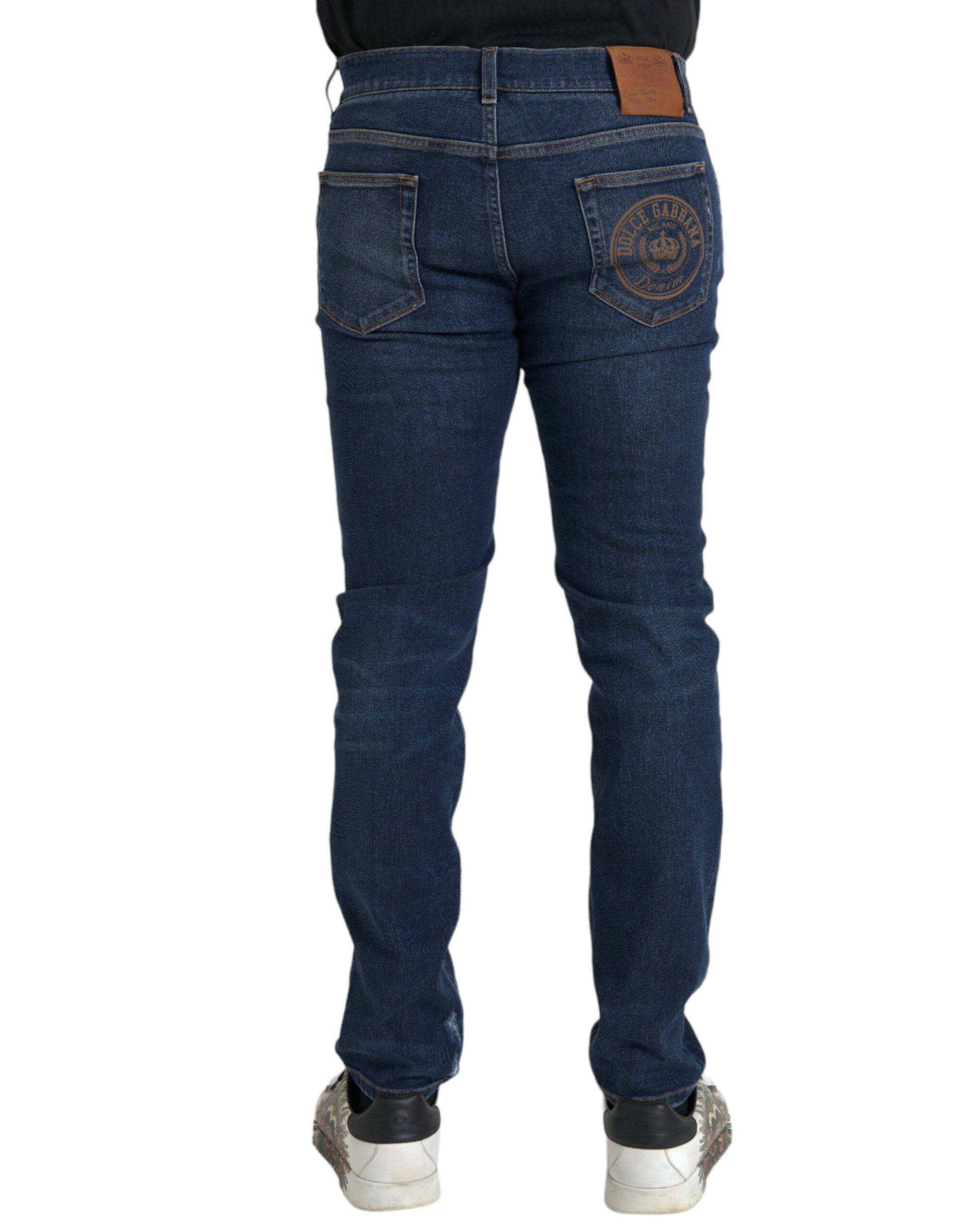 Blue Slim Fit Cotton Skinny Men Denim Jeans