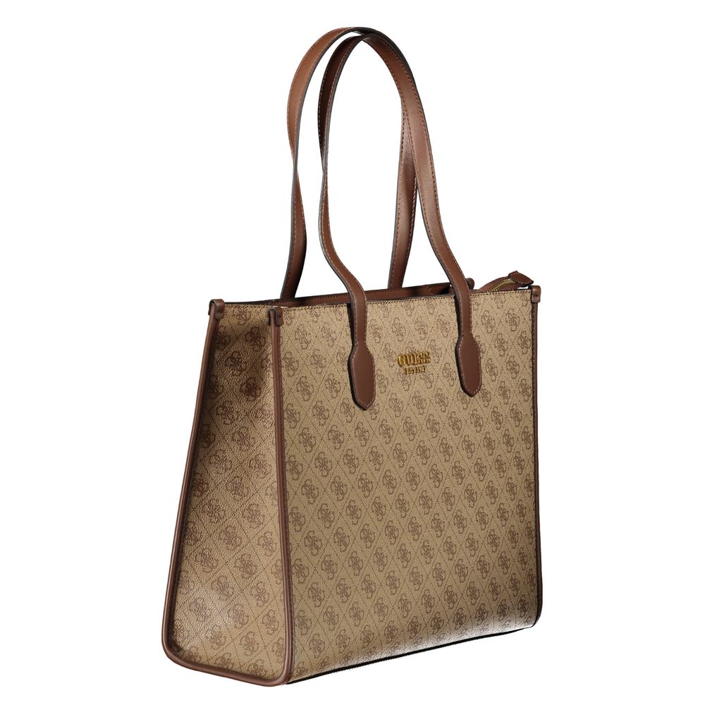 Beige Polyethylene Handbag