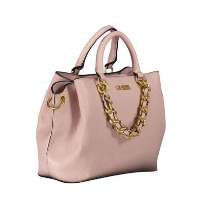 Pink Polyethylene Handbag