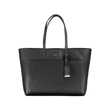 Black Polyester Handbag