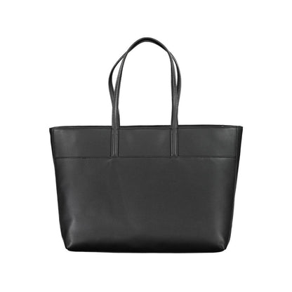 Black Polyester Handbag