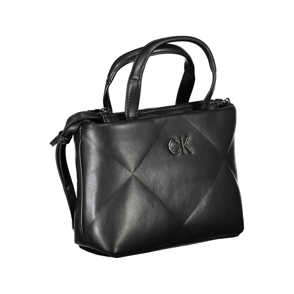 Black Polyester Handbag