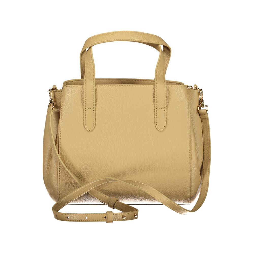 Beige Leather Handbag