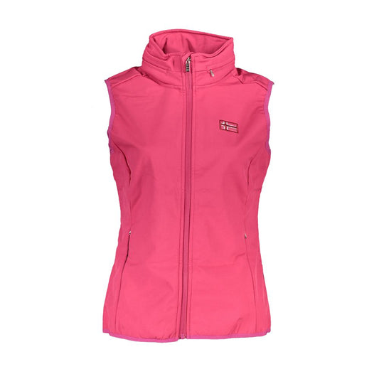 Pink Polyester Jackets & Coat