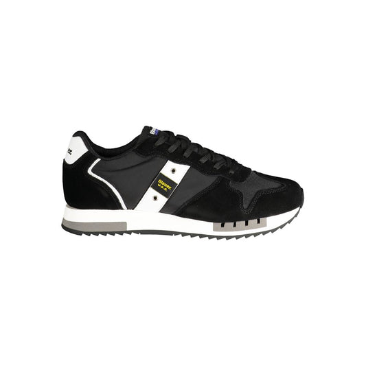 Black Polyester Sneaker