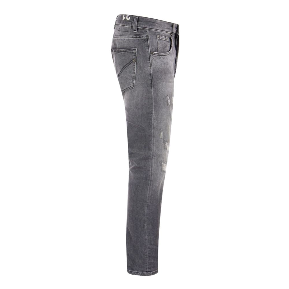 Chic Grey Dian Jeans with Distressed Detailing