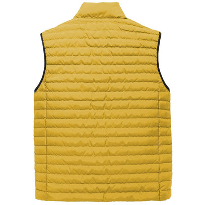 Yellow Polyester Men Vest