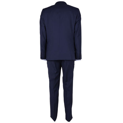 Blue Wool Men Suit