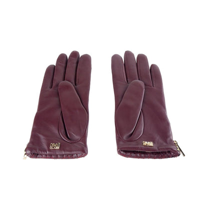 Red Lambskin Women Glove