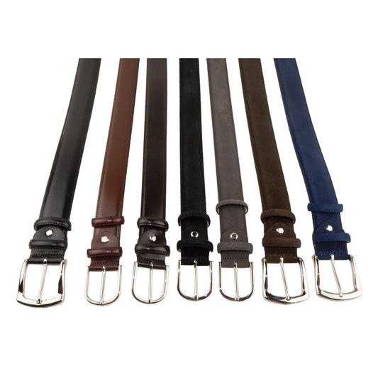 Elegant Italian Leather Belt Ensemble