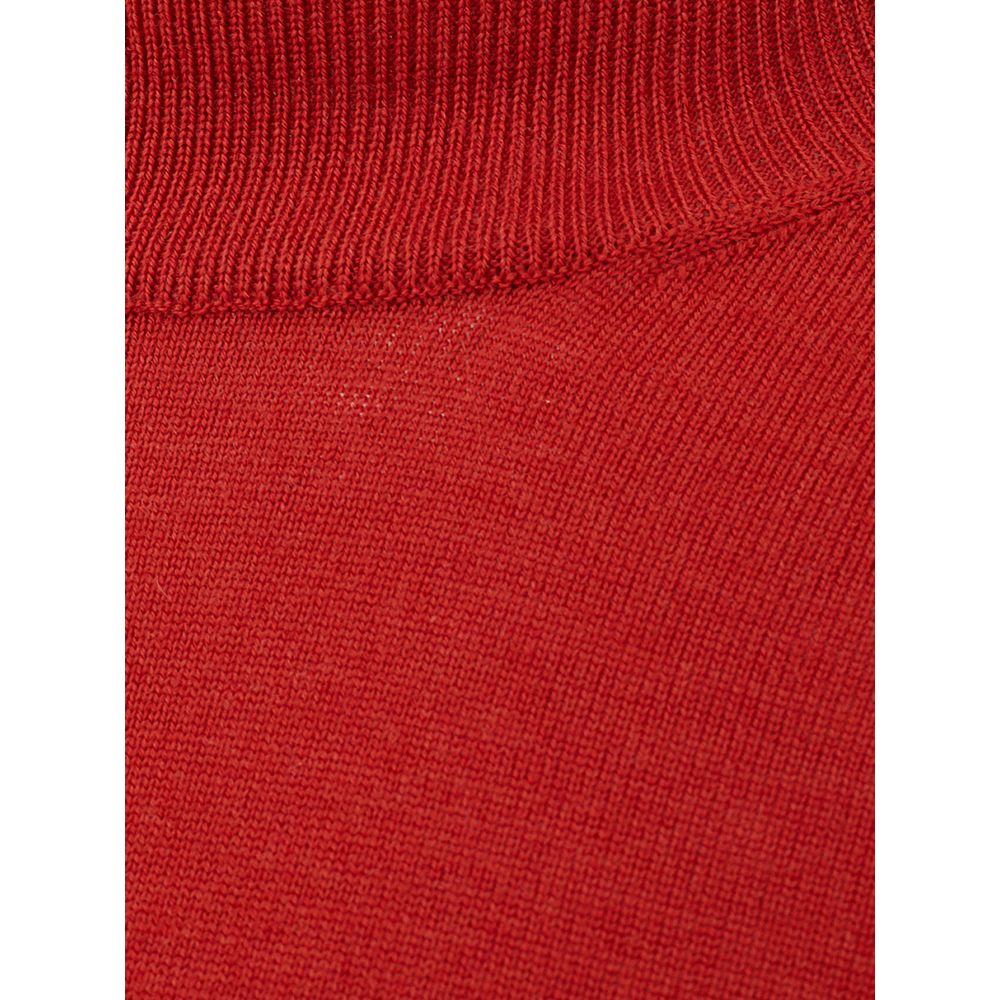 Elegant Wool Rich Red Sweater