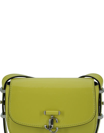 Lime Yellow Leather Small Shoulder Bag