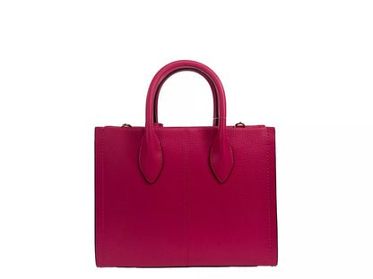 Mirella Small Leather Top Zip Shopper Tote Bag