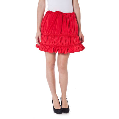 Red Polyester Skirt