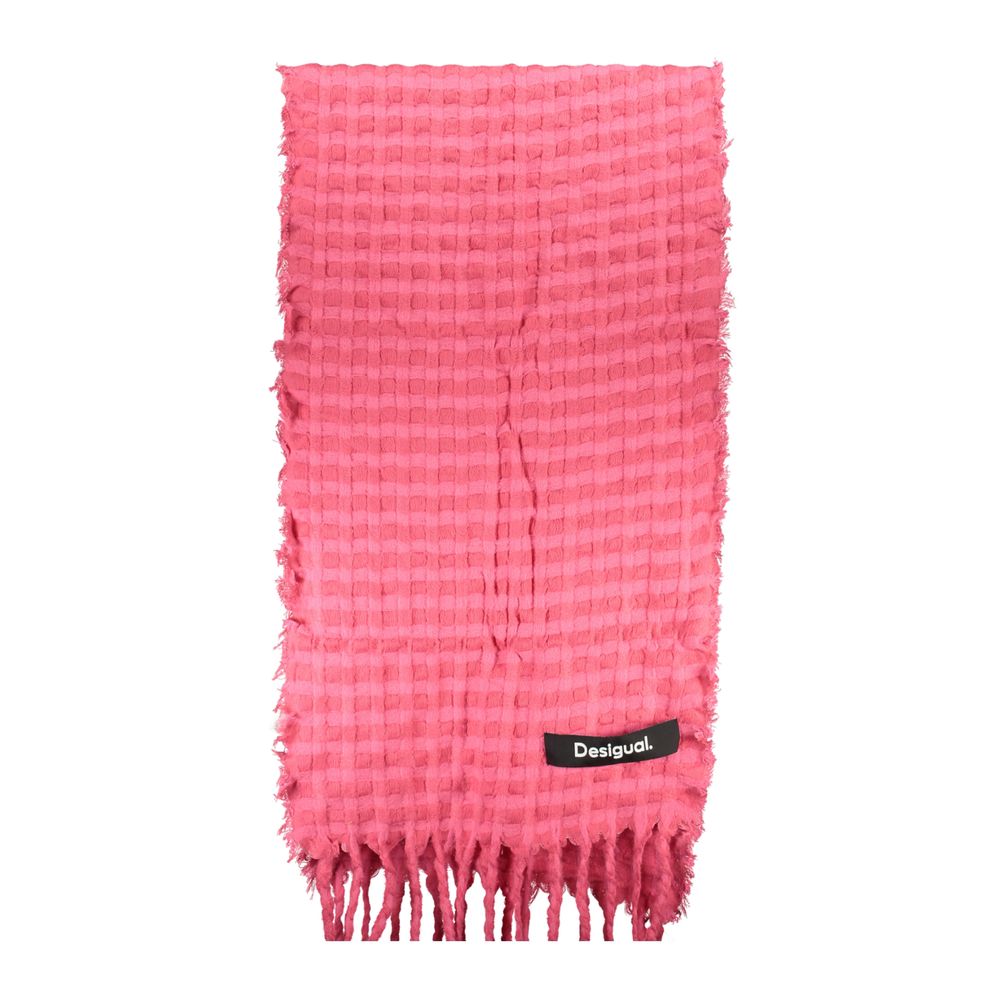 Pink Polyester Scarf