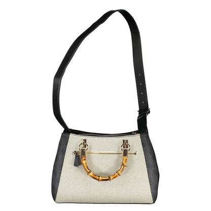 Gray Cotton Handbag