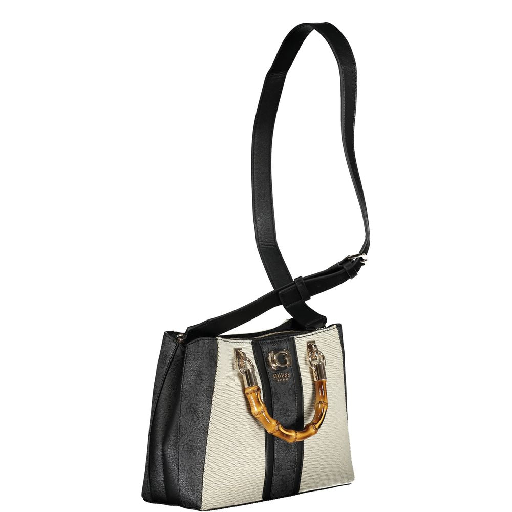 Gray Cotton Handbag