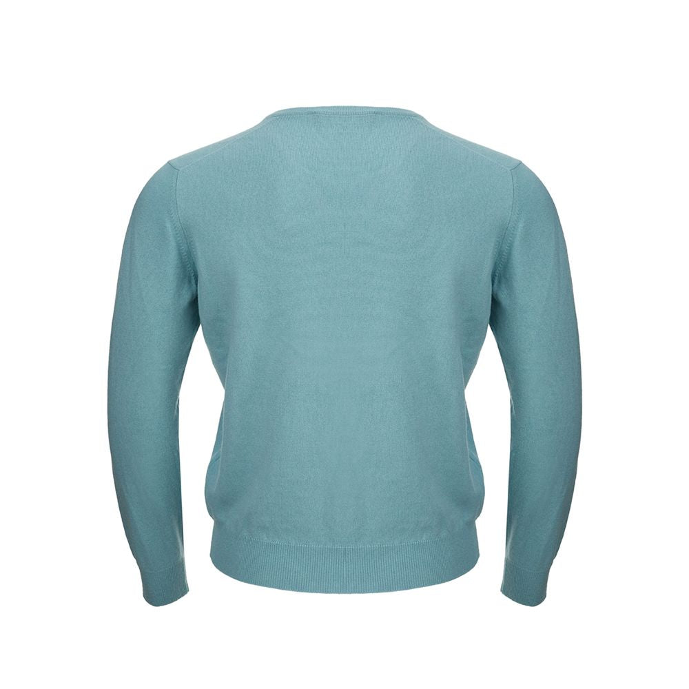 Turquoise Cashmere Sweater Elegance