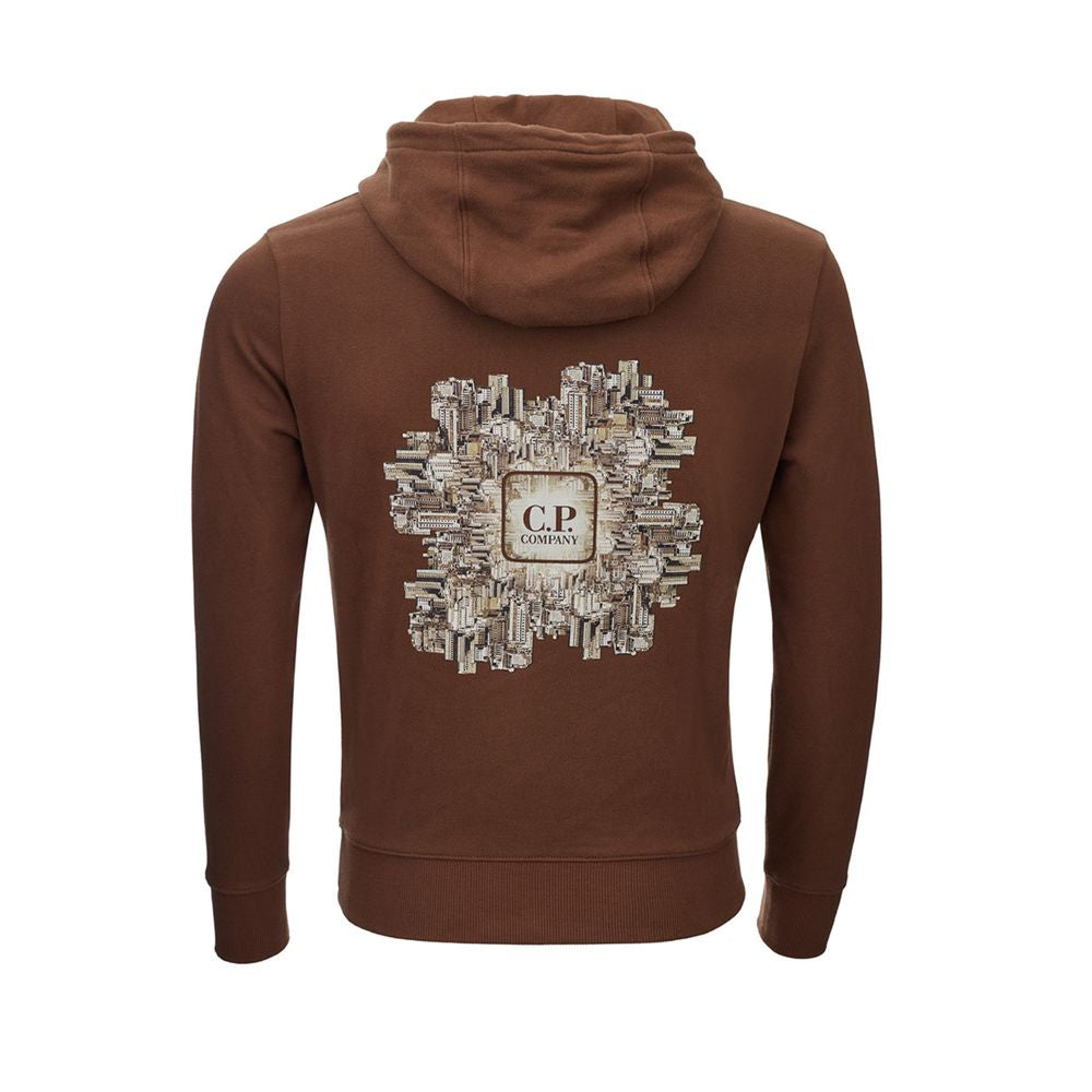 Elevated Brown Cotton Sweater for Men