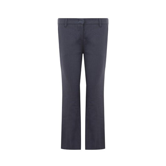 Chic Blue Linen Trousers