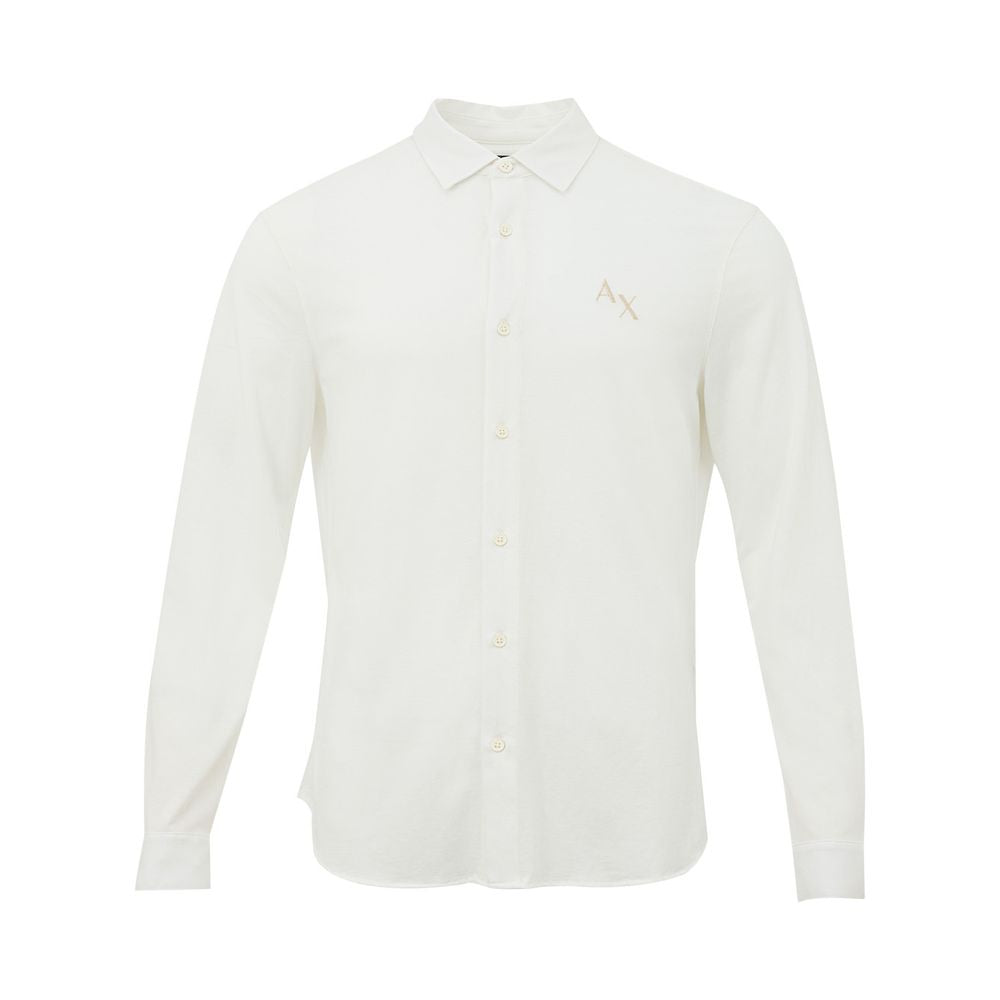 Elegant White Organic Cotton Shirt