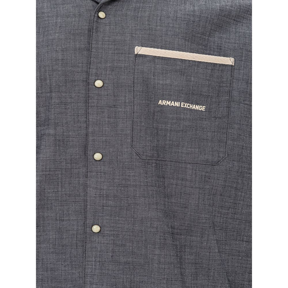 Sleek Cotton Blue Shirt for Men